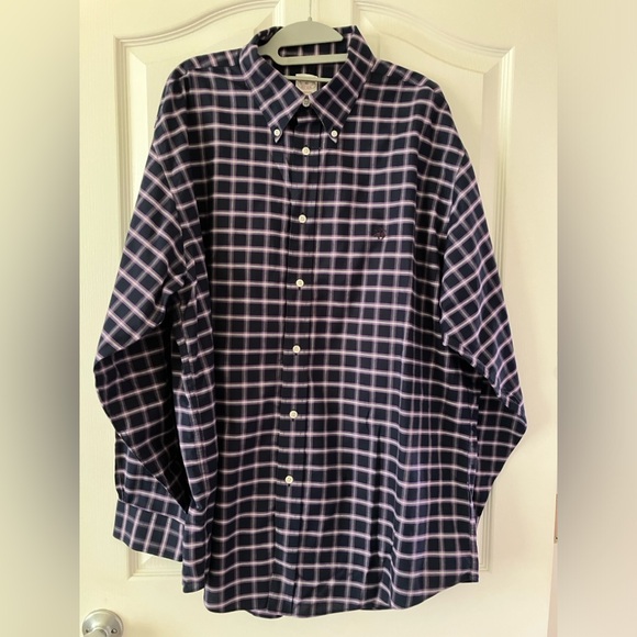 Brooks Brothers Other - Brooks Brothers Madison XL purple and navy button down in 100% Supima Cotton